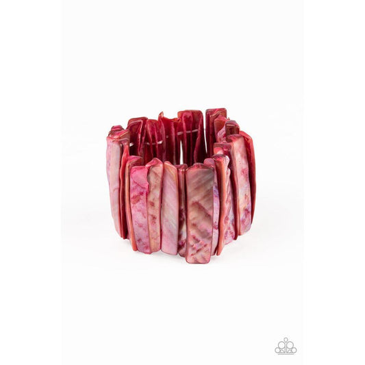 Beach Blast - Red Bracelet - Paparazzi - Dare2bdazzlin N Jewelry