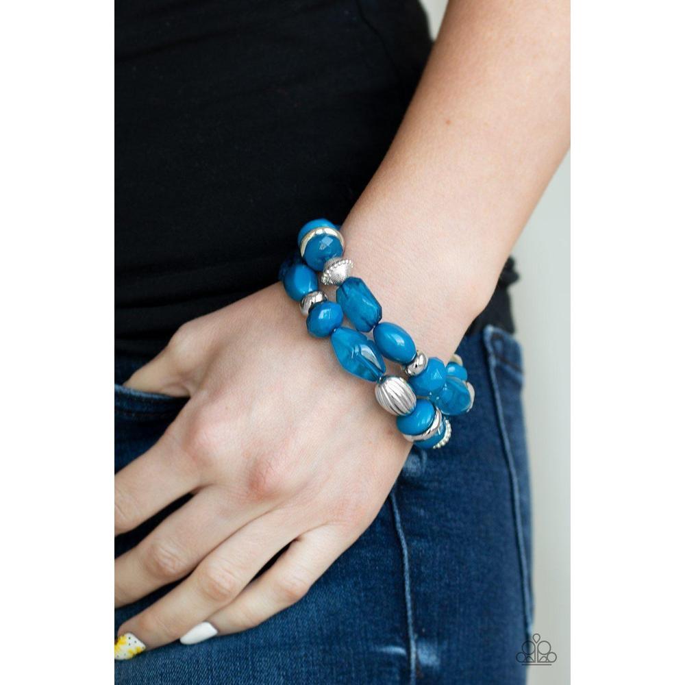 Beach Brunch Blue Bracelet - Paparazzi - Dare2bdazzlin N Jewelry
