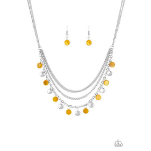 Beach Flavor - Yellow Necklace - Paparazzi - Dare2bdazzlin N Jewelry