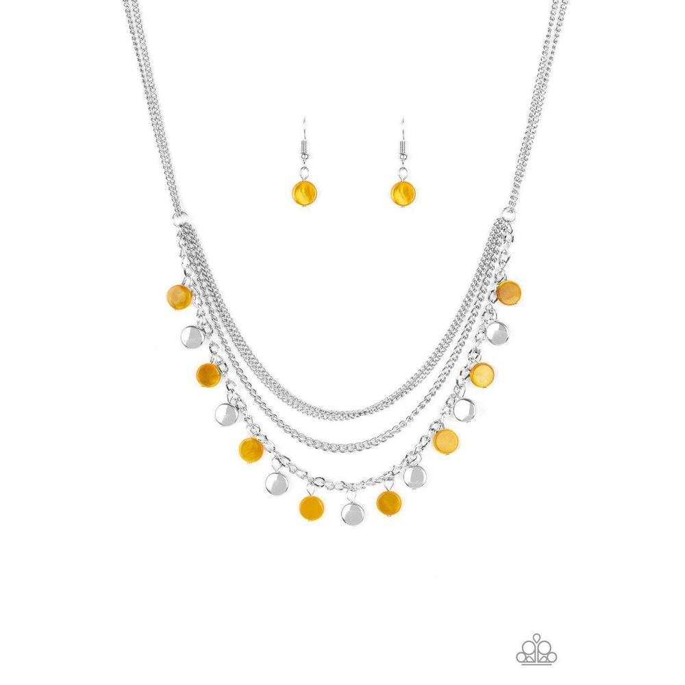Beach Flavor - Yellow Necklace - Paparazzi - Dare2bdazzlin N Jewelry