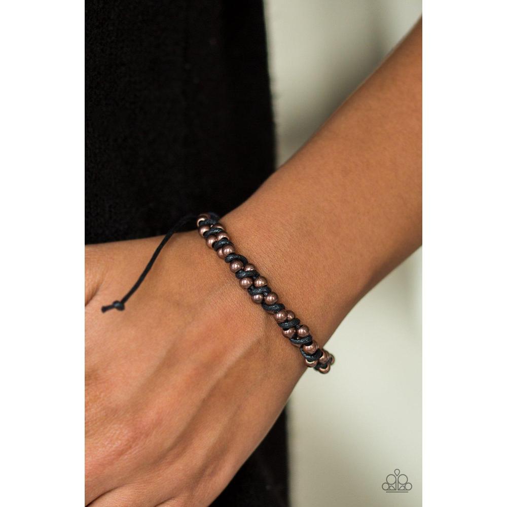 Beaded Bandit - Copper Urban Bracelet - Paparazzi - Dare2bdazzlin N Jewelry