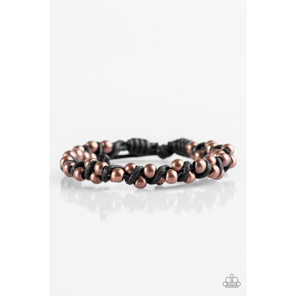 Beaded Bandit - Copper Urban Bracelet - Paparazzi - Dare2bdazzlin N Jewelry