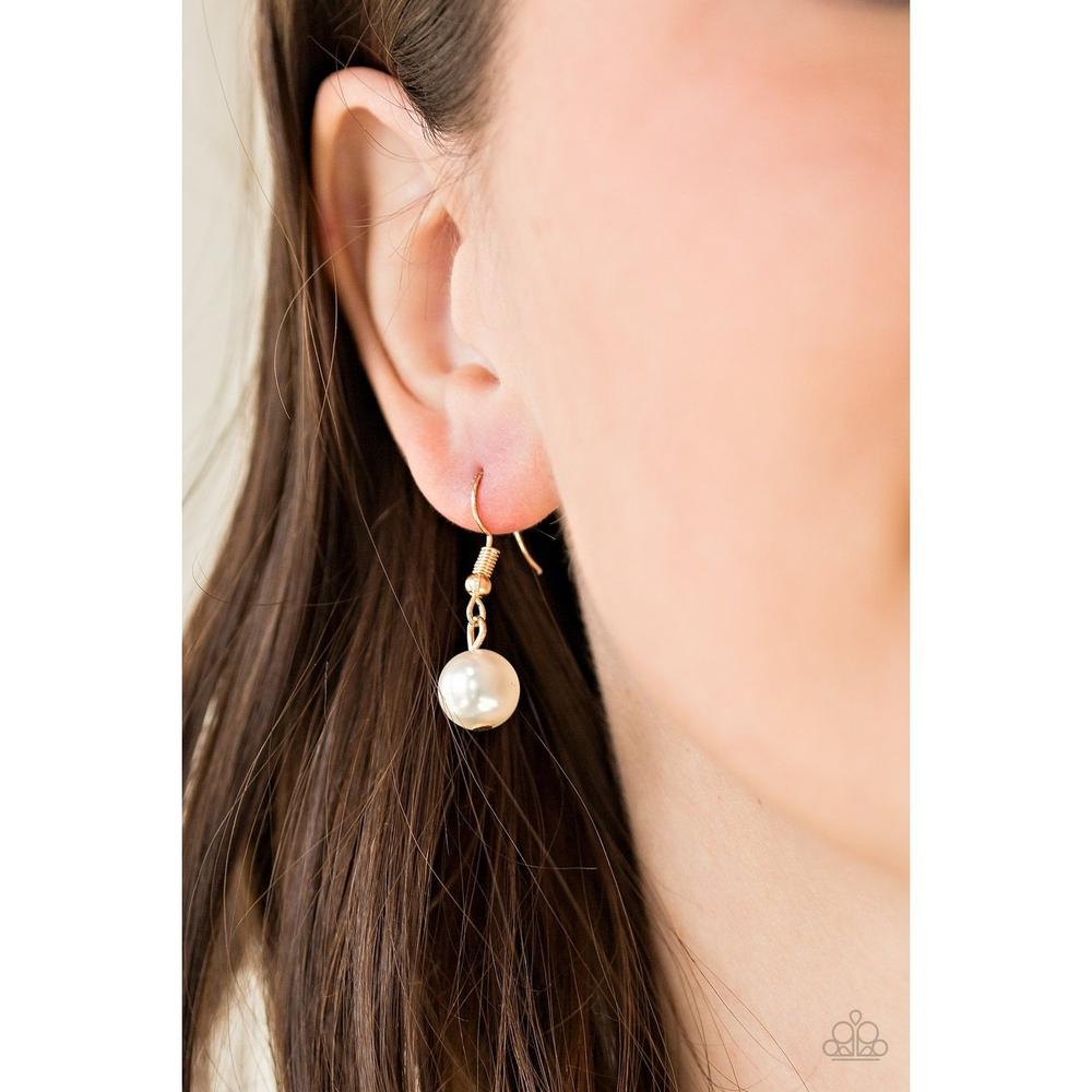 Belle Of The BALLROOM Gold Necklace - Paparazzi - Dare2bdazzlin N Jewelry