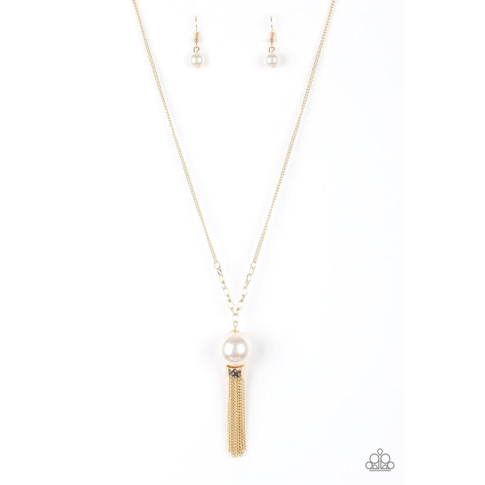 Belle Of The BALLROOM Gold Necklace - Paparazzi - Dare2bdazzlin N Jewelry