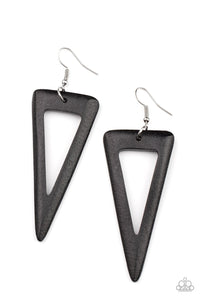 Bermuda Backpacker - Black Earring - Paparazzi - Dare2bdazzlin N Jewelry