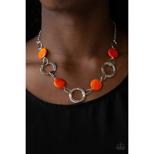 Bermuda Bliss - Orange Necklace - Paparazzi - Dare2bdazzlin N Jewelry