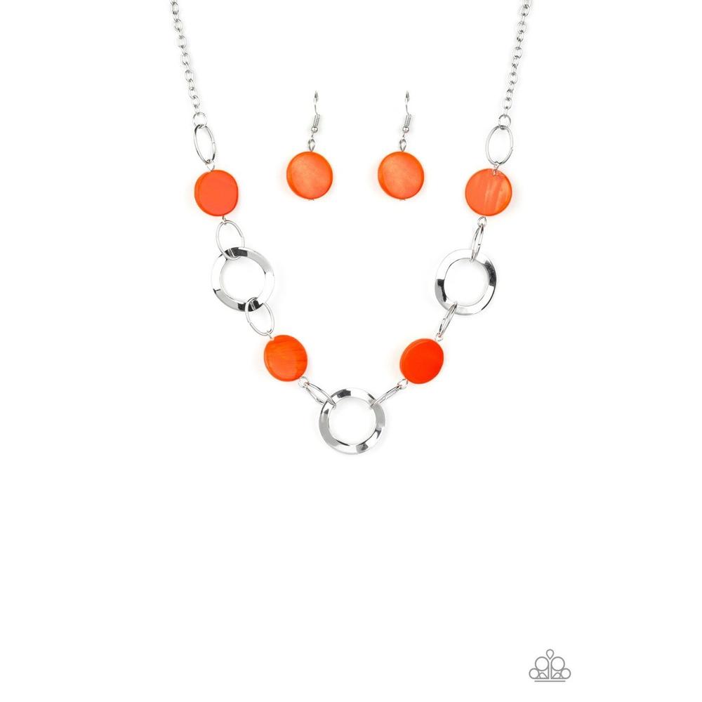 Bermuda Bliss - Orange Necklace - Paparazzi - Dare2bdazzlin N Jewelry