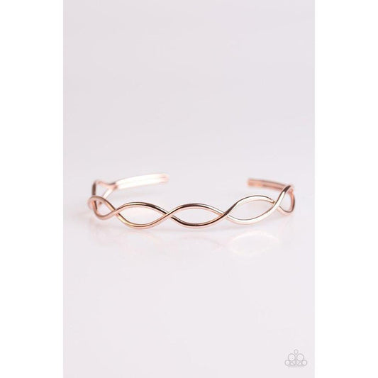 Big City Lights - Rose Gold Bracelet - Paparazzi - Dare2bdazzlin N Jewelry