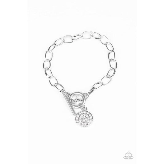 BLING in The New Year White Bracelet - Paparazzi - Dare2bdazzlin N Jewelry