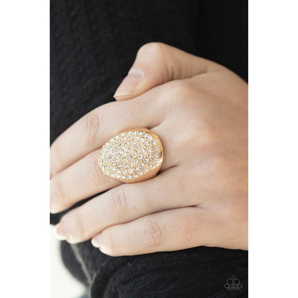 Bling Scene - Gold Ring - Paparazzi - Dare2bdazzlin N Jewelry
