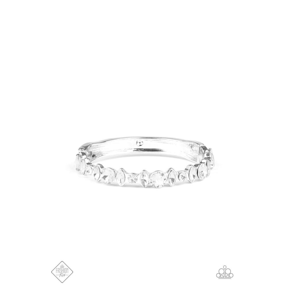 BLING Them To Their Knees - White Bracelets - Paparazzi - Dare2bdazzlin N Jewelry