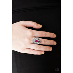 Blooming Fireworks - Pink Ring - Paparazzi - Dare2bdazzlin N Jewelry