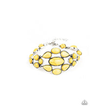 Load image into Gallery viewer, Blooming Prairies Yellow Bracelet - Paparazzi - Dare2bdazzlin N Jewelry
