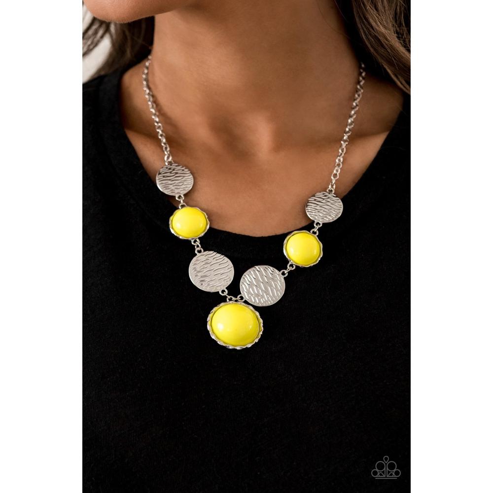 Bohemian Bombshell - Yellow Necklace - Paparazzi - Dare2bdazzlin N Jewelry