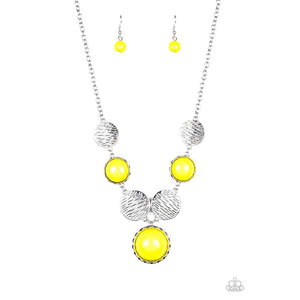 Bohemian Bombshell - Yellow Necklace - Paparazzi - Dare2bdazzlin N Jewelry