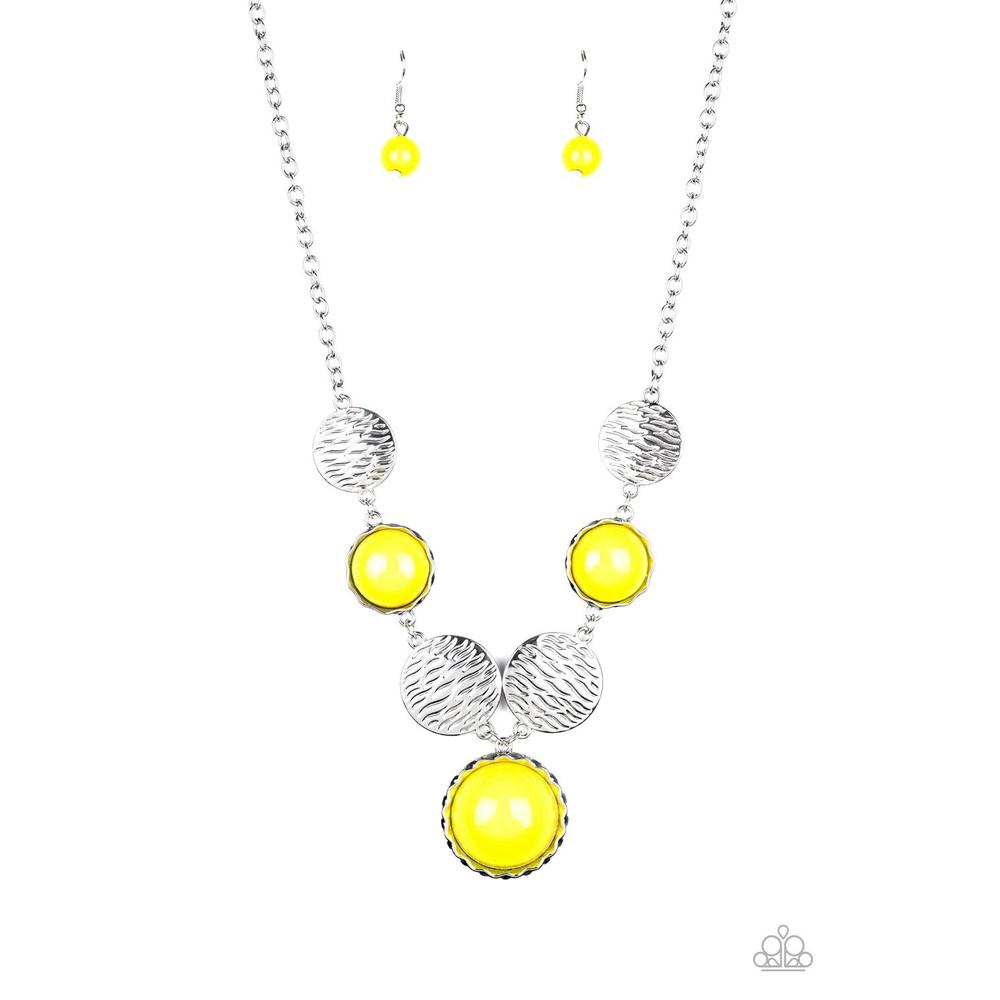 Bohemian Bombshell - Yellow Necklace - Paparazzi - Dare2bdazzlin N Jewelry