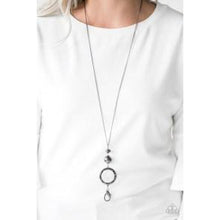 Load image into Gallery viewer, Bold Balancing Act - Black Lanyard Necklace - Paparazzi - Dare2bdazzlin N Jewelry
