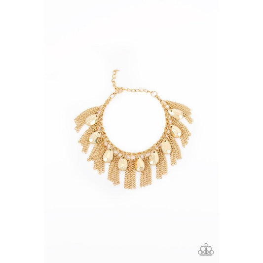 Brag Swag - Gold Bracelet - Paparazzi - Dare2bdazzlin N Jewelry