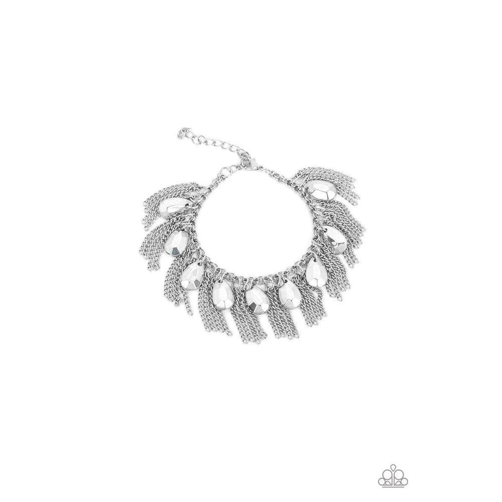 Brag Swag Silver Bracelet - Paparazzi - Dare2bdazzlin N Jewelry