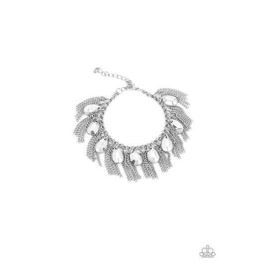 Brag Swag Silver Bracelet - Paparazzi - Dare2bdazzlin N Jewelry
