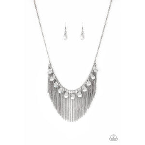 Bragging Rights Silver Necklace - Paparazzi - Dare2bdazzlin N Jewelry
