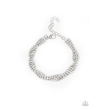 Load image into Gallery viewer, Braided Twilight - White Bracelet - Paparazzi - Dare2bdazzlin N Jewelry
