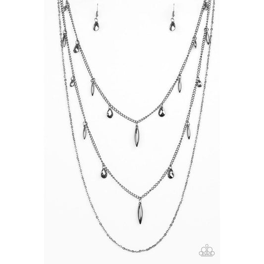 Bravo Bravado Black Necklace - Paparazzi - Dare2bdazzlin N Jewelry