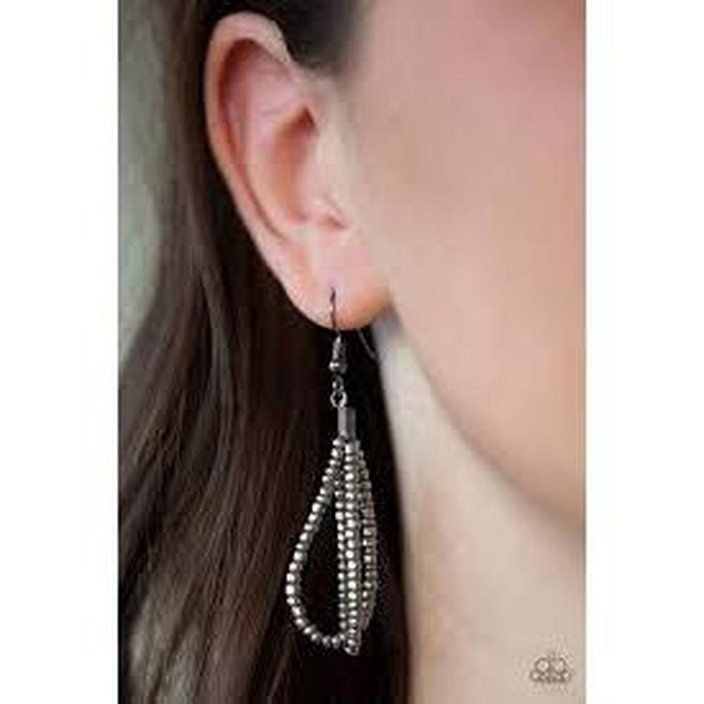 Brazillian Brillance Silver Necklace - Paparazzi - Dare2bdazzlin N Jewelry