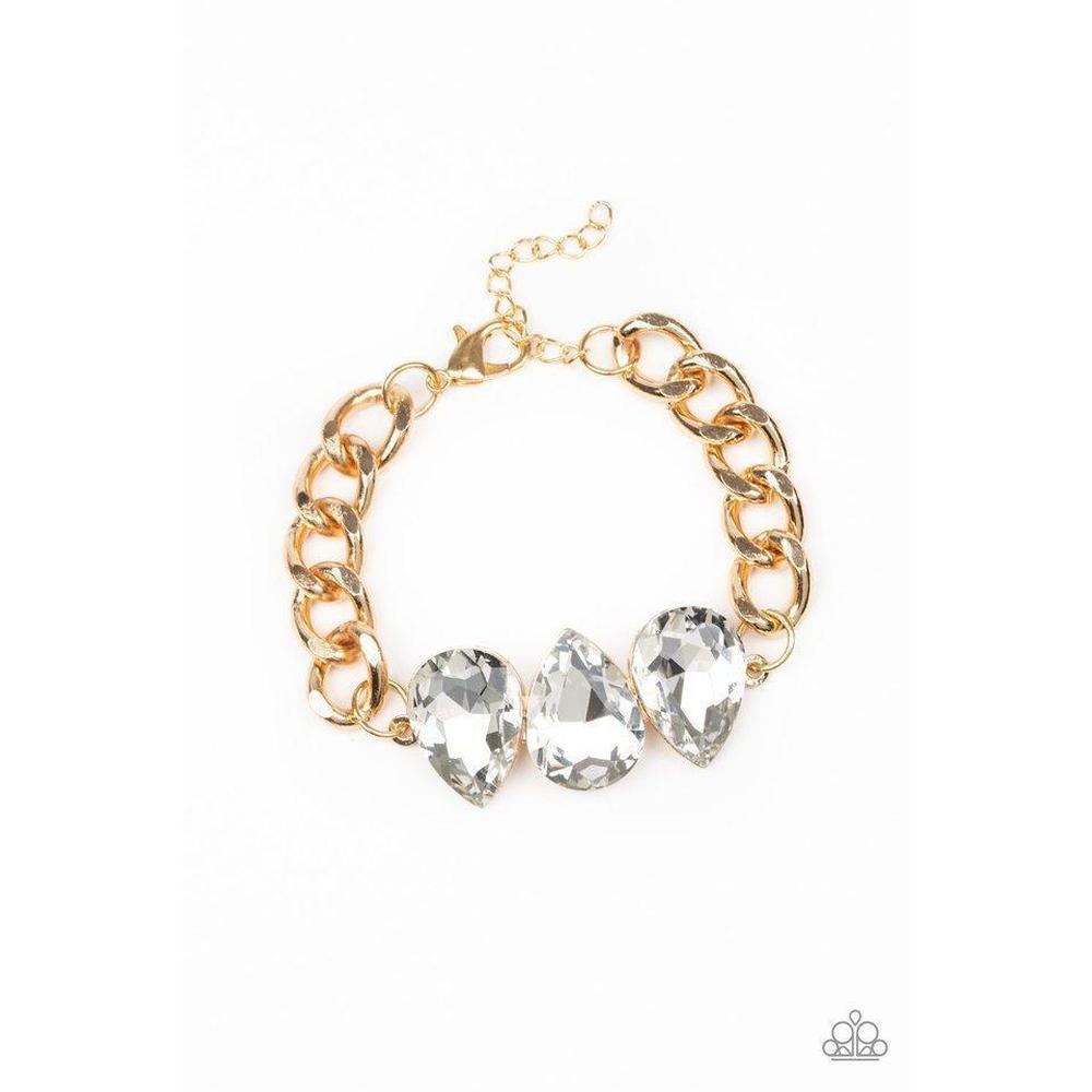 Bring Your Own Bling Gold Bracelet - Paparazzi - Dare2bdazzlin N Jewelry