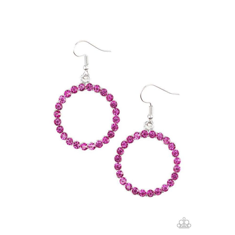 Bubbilicious Pink Earrings - Paparazzi - Dare2bdazzlin N Jewelry