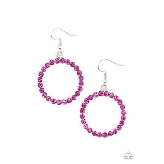 Bubbilicious Pink Earrings - Paparazzi - Dare2bdazzlin N Jewelry