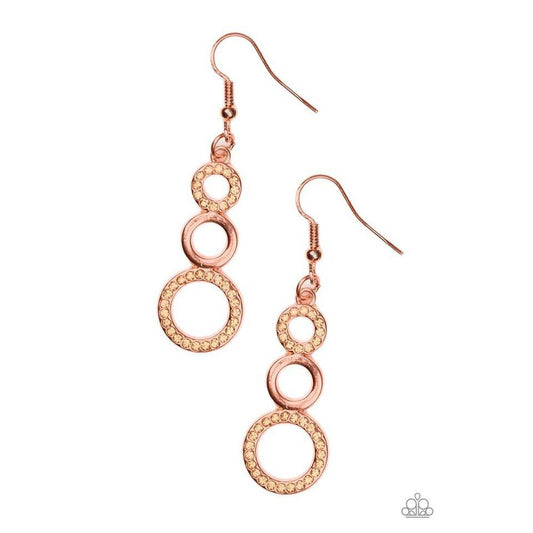 Bubble Bustle Earrings - Paparazzi - Dare2bdazzlin N Jewelry