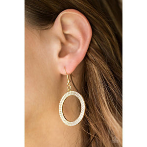 Bubbly Babe Gold Earrings - Paparazzi - Dare2bdazzlin N Jewelry