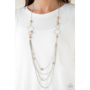 Bubbly Bright Brown Necklace - Paparazzi - Dare2bdazzlin N Jewelry
