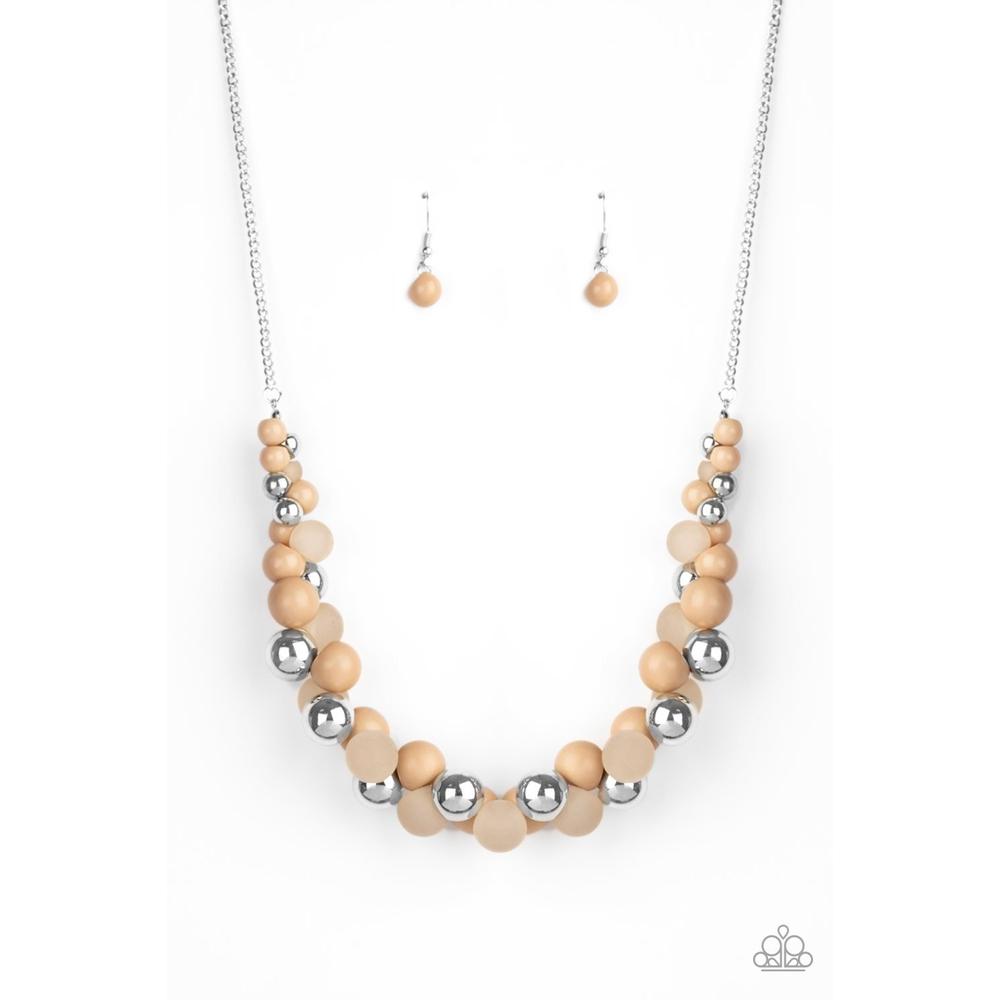 Bubbly Brilliance - Brown Necklace - Paparazzi - Dare2bdazzlin N Jewelry