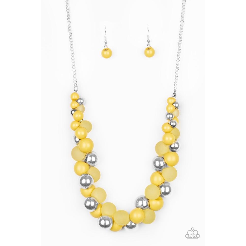 Bubbly Brilliance - Yellow Necklace - Paparazzi - Dare2bdazzlin N Jewelry