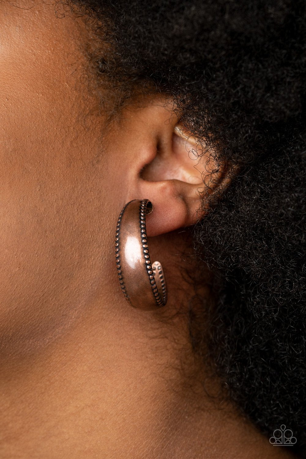 Burnished Benevolence - Copper Earring - Paparazzi - Dare2bdazzlin N Jewelry