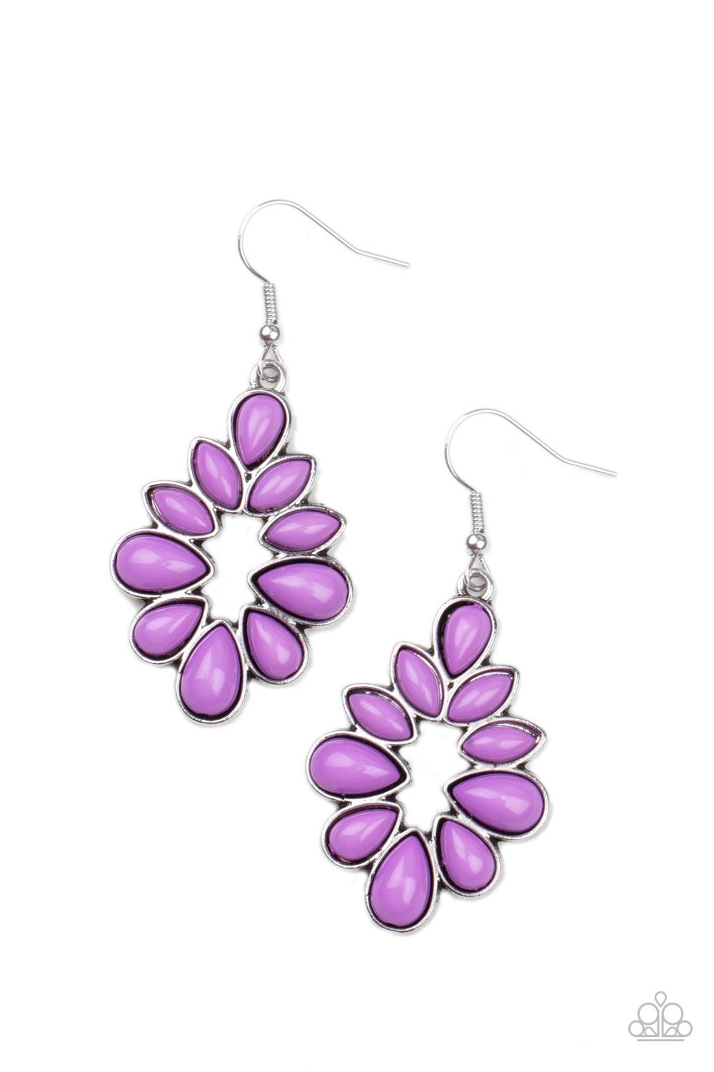 Burst Into TEARDROPS - Purple Earring - Paparazzi - Dare2bdazzlin N Jewelry