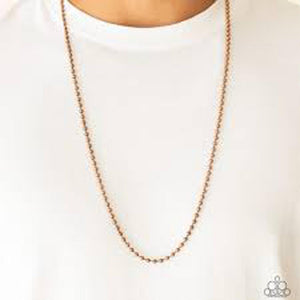 Cadet Casual Men's Copper Necklace - Paparazzi - Dare2bdazzlin N Jewelry