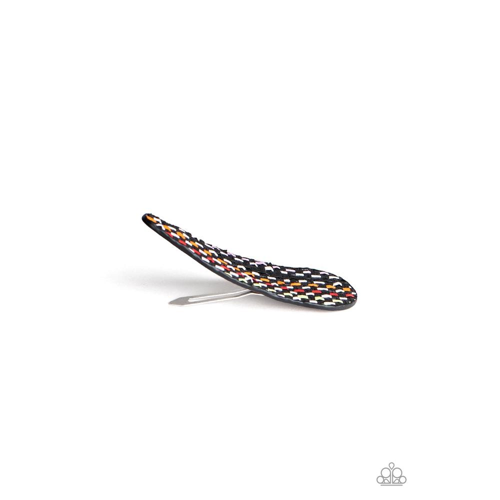 Cant HAIR Myself Think - Black Hair Clip - Paparazzi - Dare2bdazzlin N Jewelry