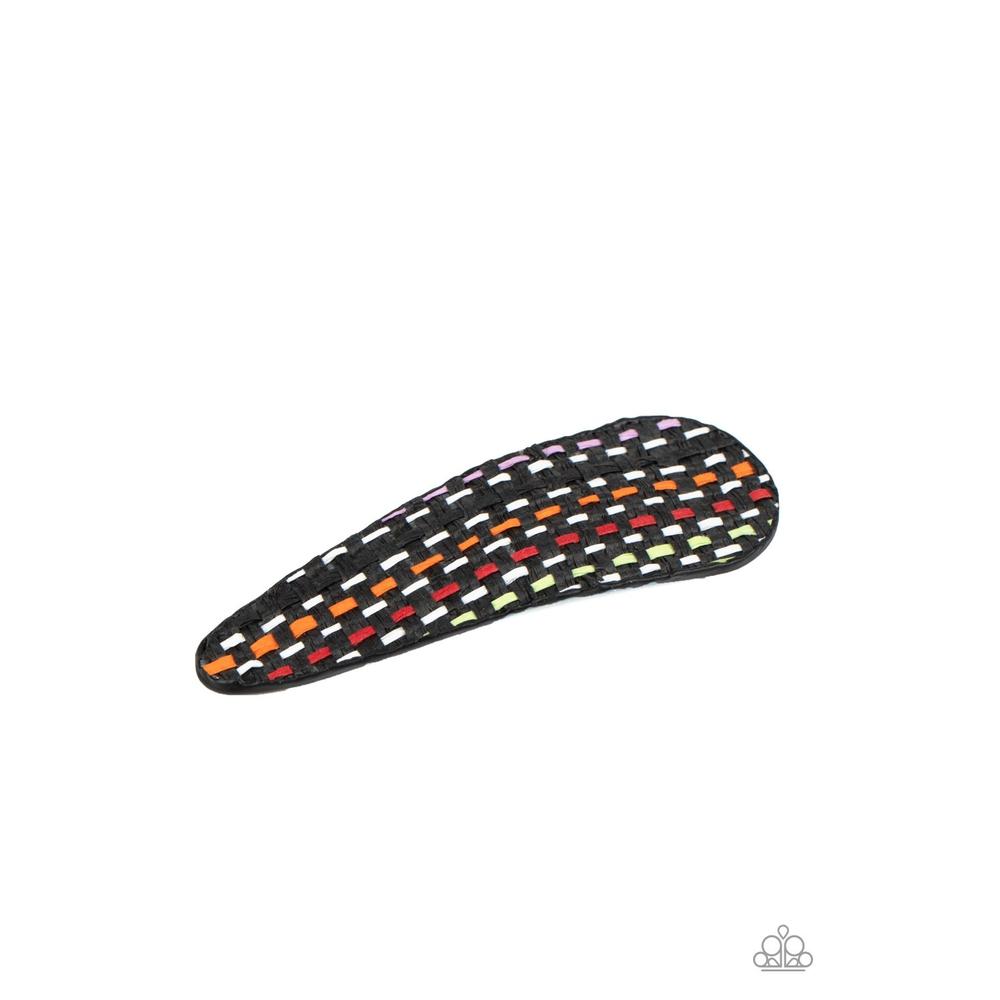 Cant HAIR Myself Think - Black Hair Clip - Paparazzi - Dare2bdazzlin N Jewelry