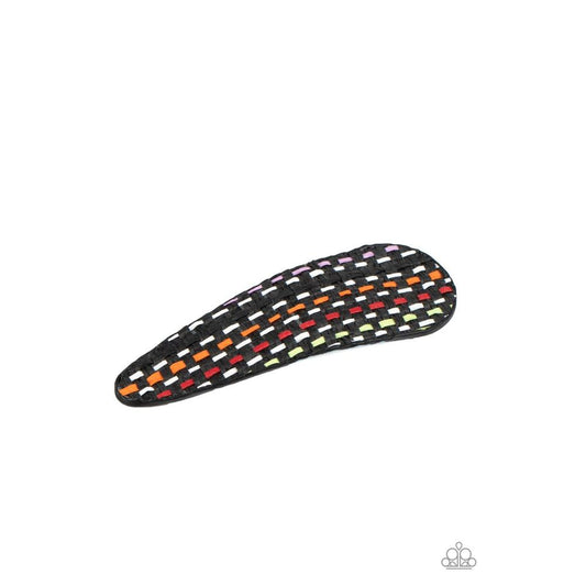 Cant HAIR Myself Think - Black Hair Clip - Paparazzi - Dare2bdazzlin N Jewelry