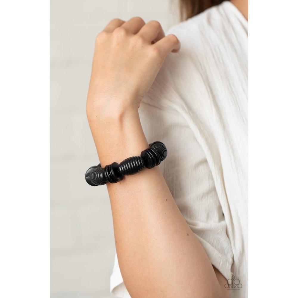 Caribbean Castaway - Black Bracelet - Paparazzi - Dare2bdazzlin N Jewelry