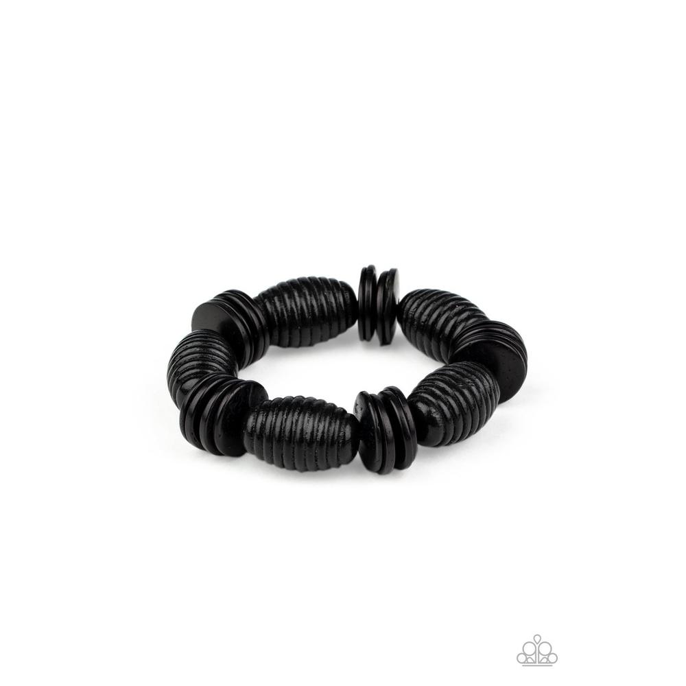 Caribbean Castaway - Black Bracelet - Paparazzi - Dare2bdazzlin N Jewelry