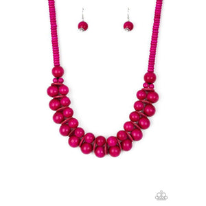 Caribbean Cover Girl - Pink Necklace - Paparazzi - Dare2bdazzlin N Jewelry