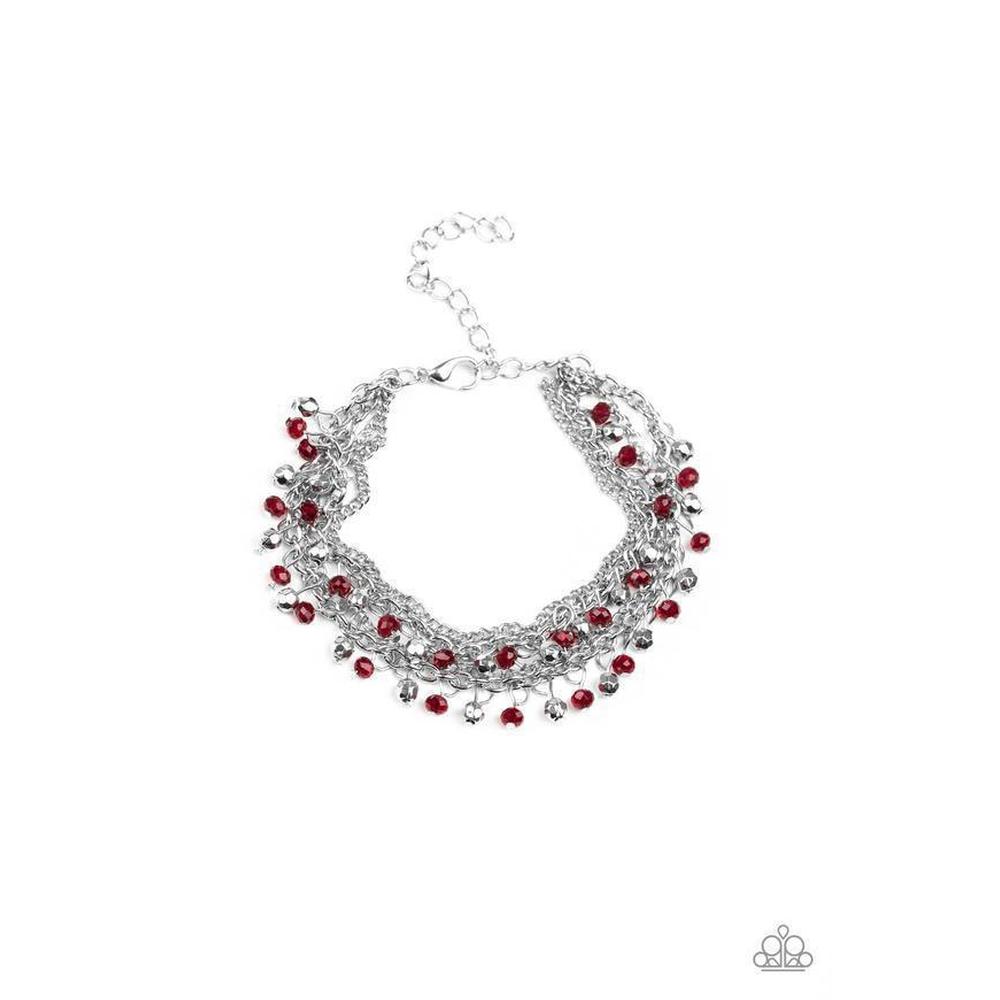 Cash Confidence Red Bracelet - Paparazzi - Dare2bdazzlin N Jewelry