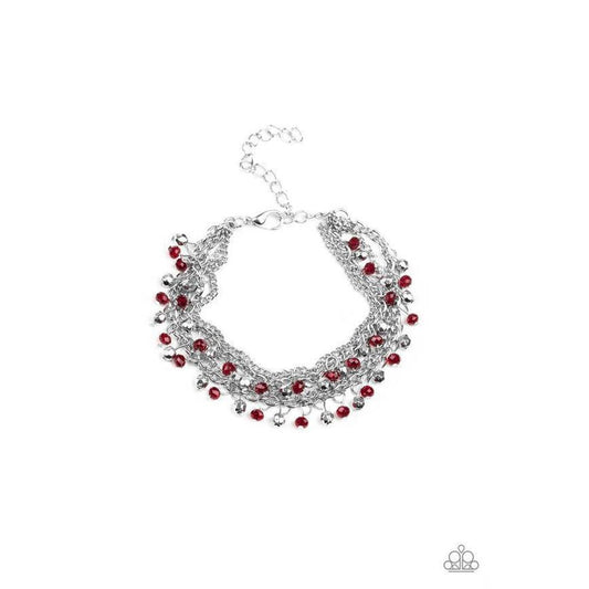 Cash Confidence Red Bracelet - Paparazzi - Dare2bdazzlin N Jewelry