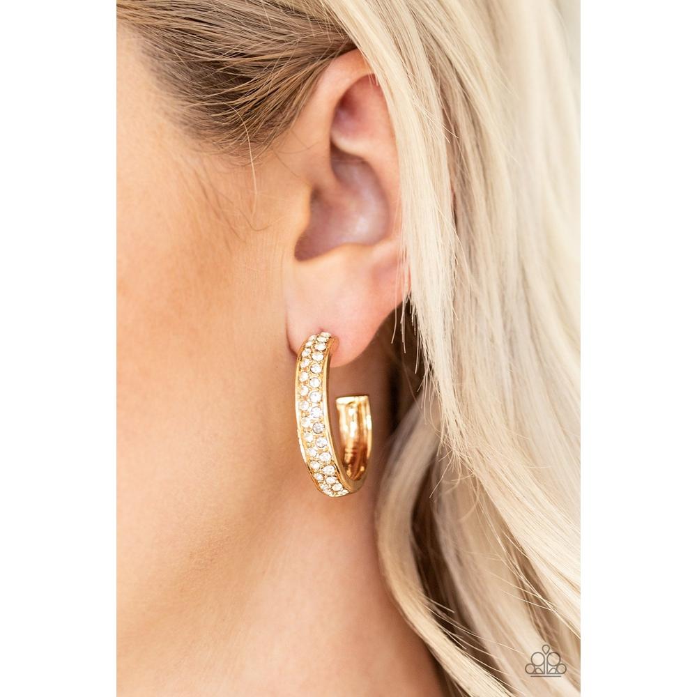 Cash Flow - Gold Earring - Paparazzi - Dare2bdazzlin N Jewelry