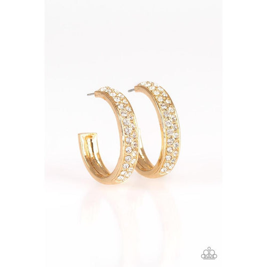 Cash Flow - Gold Earring - Paparazzi - Dare2bdazzlin N Jewelry