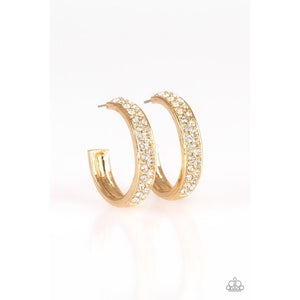 Cash Flow - Gold Earring - Paparazzi - Dare2bdazzlin N Jewelry